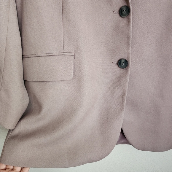 H&M Oversized Double Breasted Blazer Dusty Rose Contemporary Business Casual XL - Picture 6 of 11